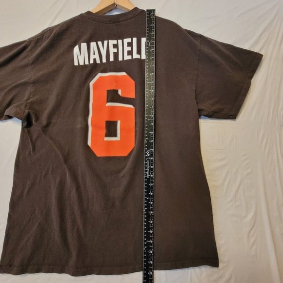 Majestic Baker Mayfield Cleveland Browns Football T-Shirt #6 Men's Size XL - Picture 6 of 10